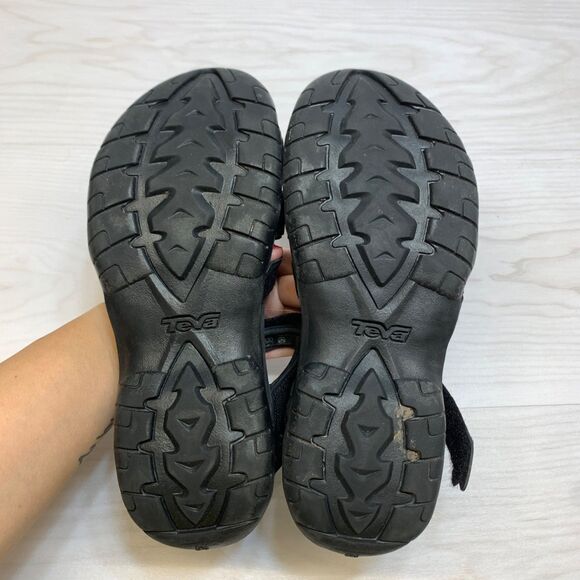 Teva Tirra Black/Black Strappy Sandal Women's Size 8 - Picture 7 of 10